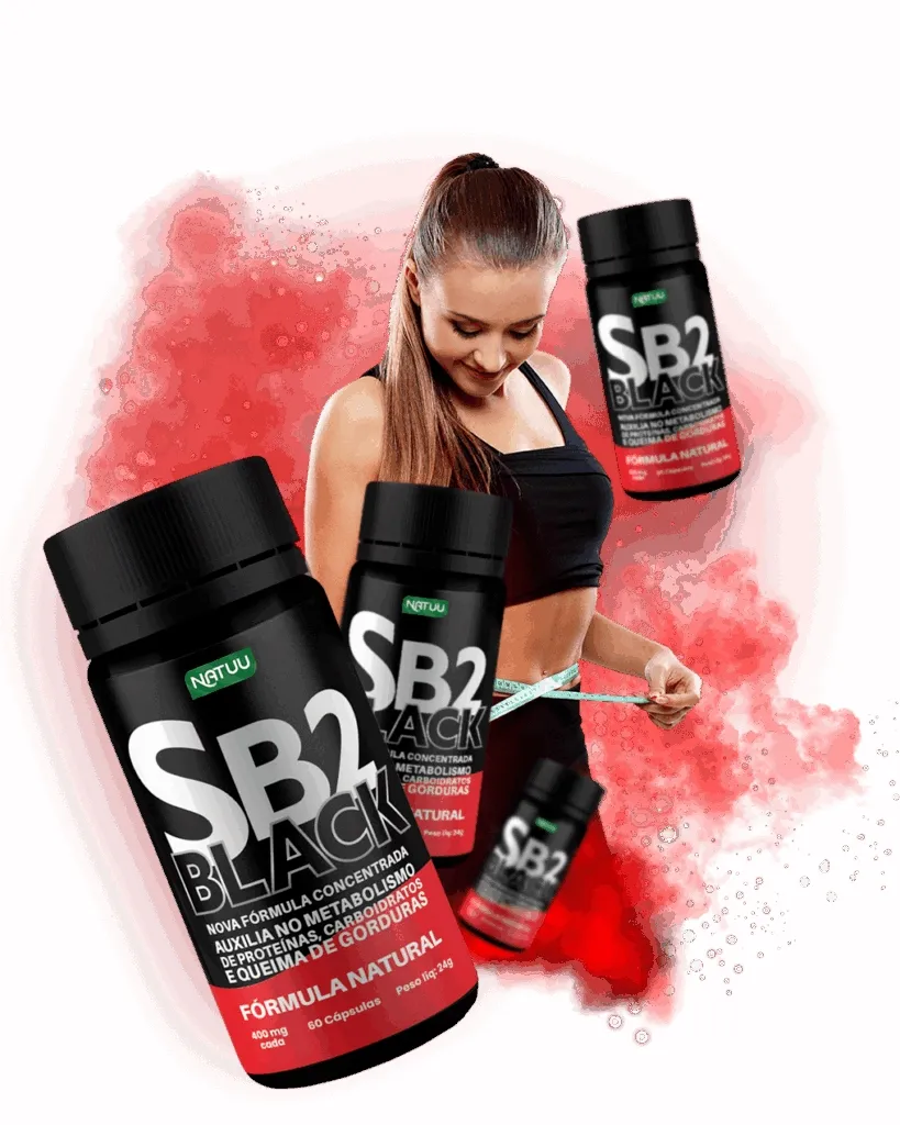 SB2 Black emagrecimento rápido e seguro - Cápsulas naturais